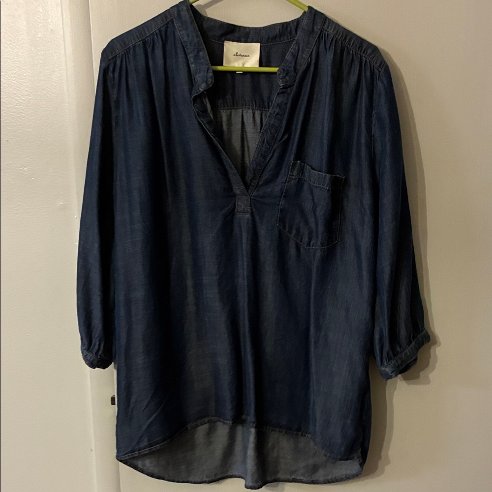 Elevenses Deep Blue Blouse